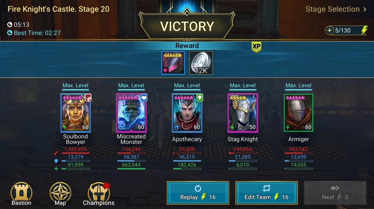 soulbound team for fire knight runs