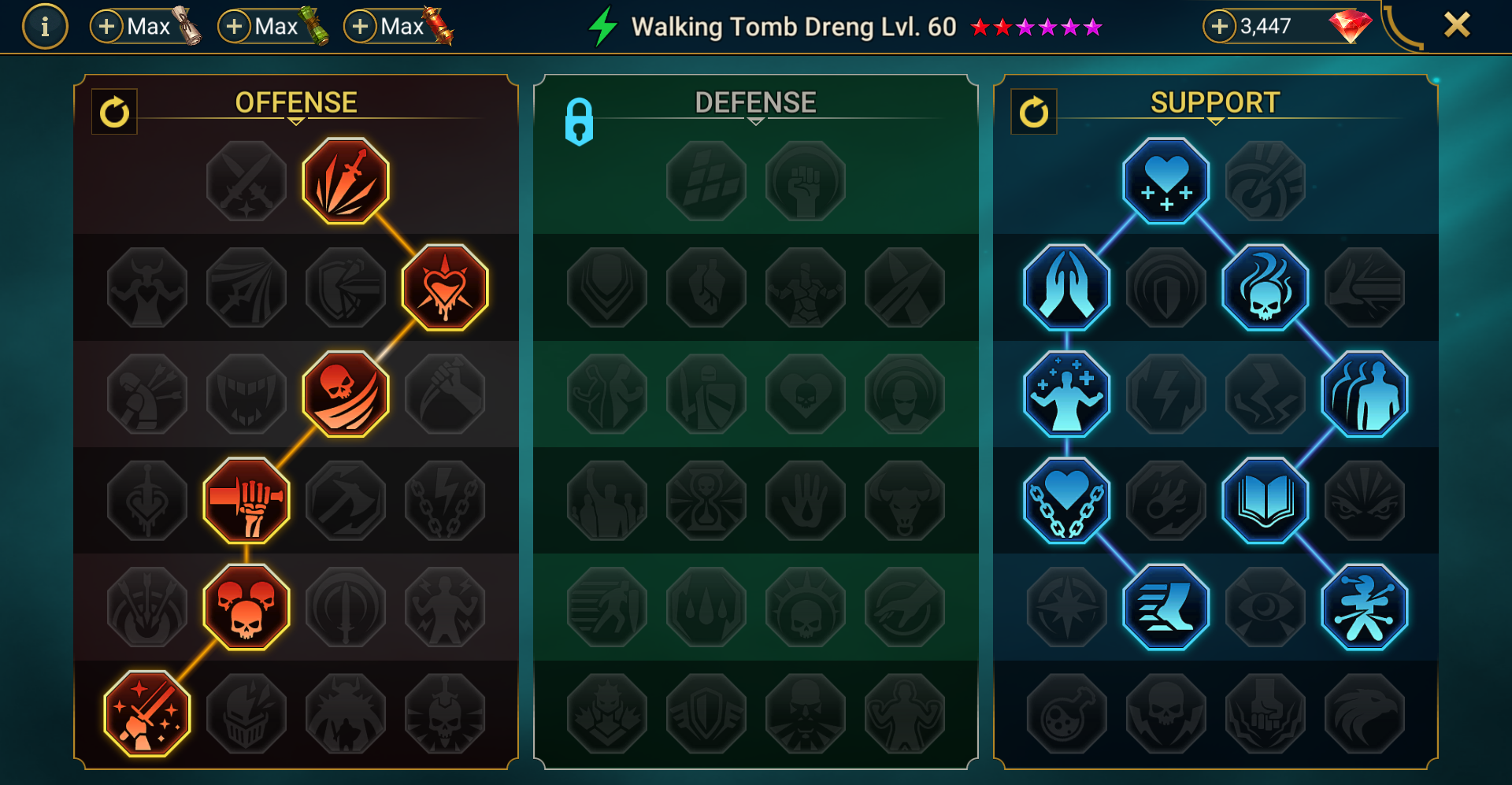 Walking Tomb Dreng masteries