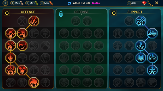 athel early game masteries