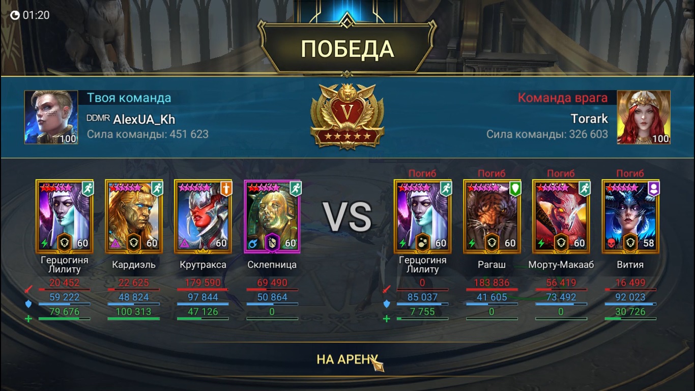 Crypt Witch arena team