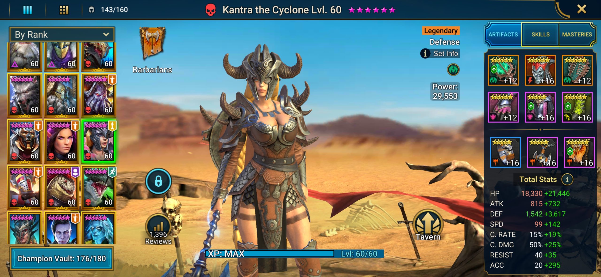 Kantra The Cyclone gear and stats build