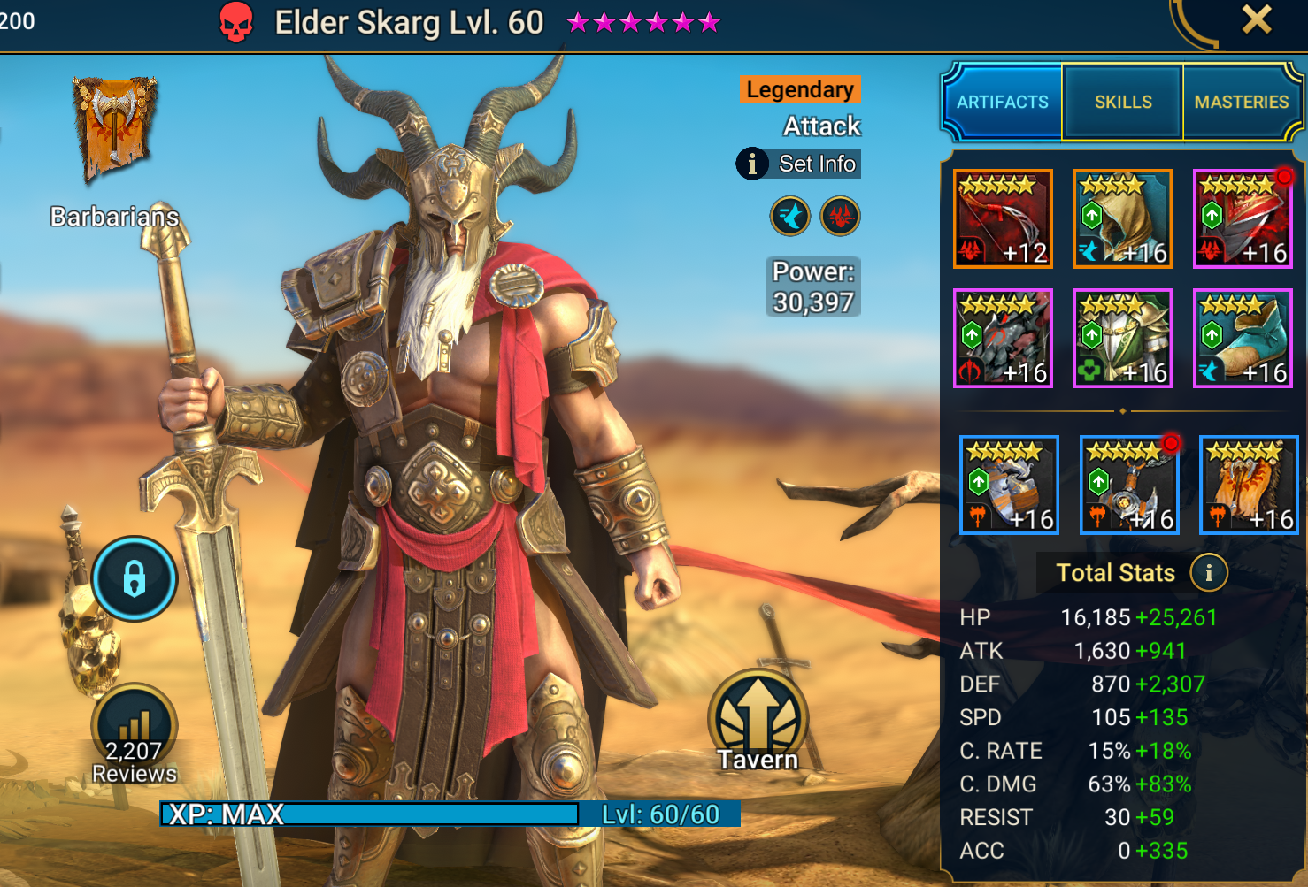 elder skarg gear and stats build for dungeon runs