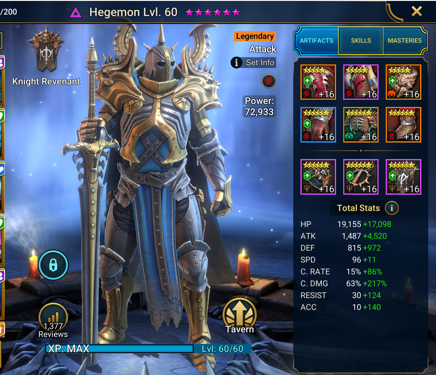 hegemon nuker build gear and stats