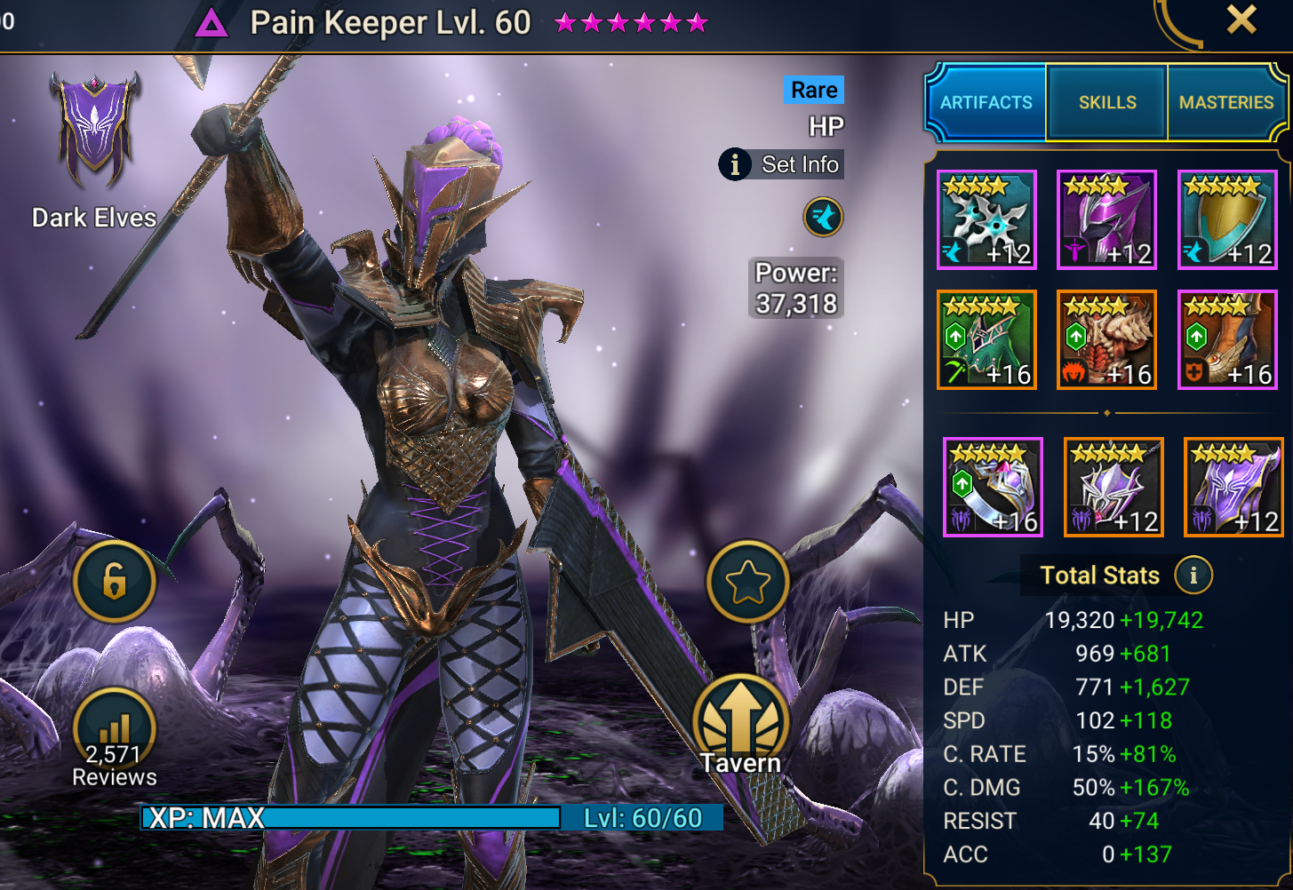 Painkeeper Budget Unkillable gear and stats