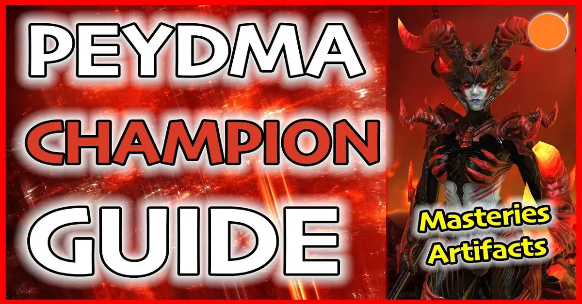Peydma champion guide