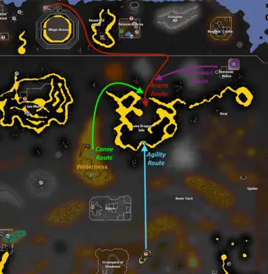 how to get to lava dragons osrs