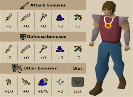osrs amulet of strength stats