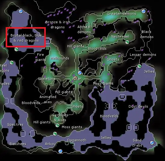 osrs catacombs dungeon map