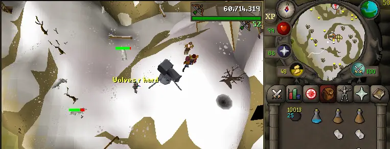 osrs turael skipping wolves location