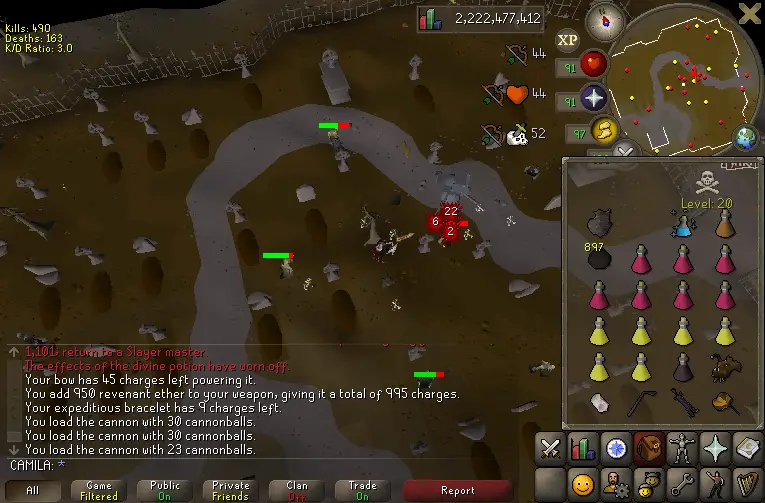 osrs zombies wilderness slayer location