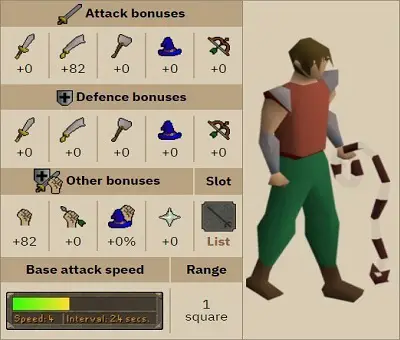 OSRS Abyssal Whip Stats