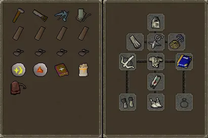 OSRS Hallowed Sepulchre Gear and Inventory Setup