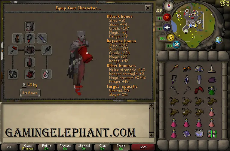 OSRS Solo Gear Setup for Nightmare