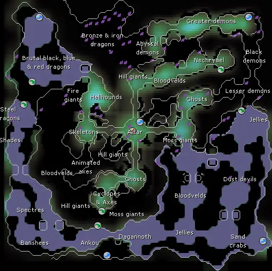 osrs catacombs of kourend map
